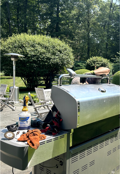 GrillRenewCT on-site restoration in Fairfield, CT